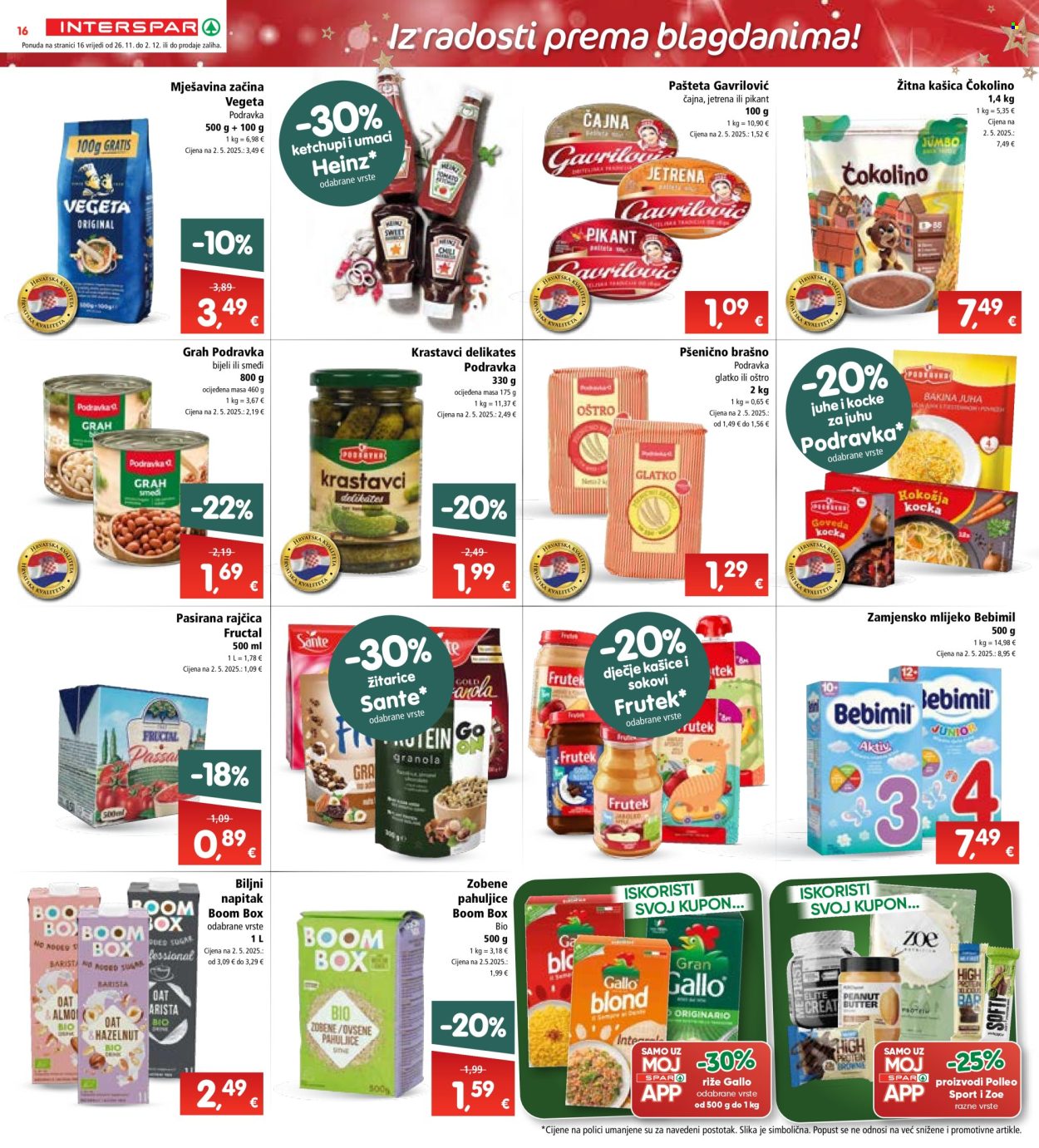 INTERSPAR katalog - 26.11.2025. - 02.12.2025. Stranica 20