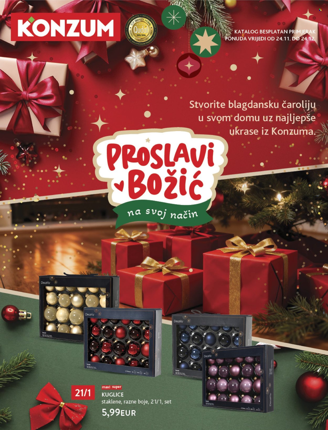 Konzum katalog - 24.11.2025. - 24.12.2025. Stranica 1