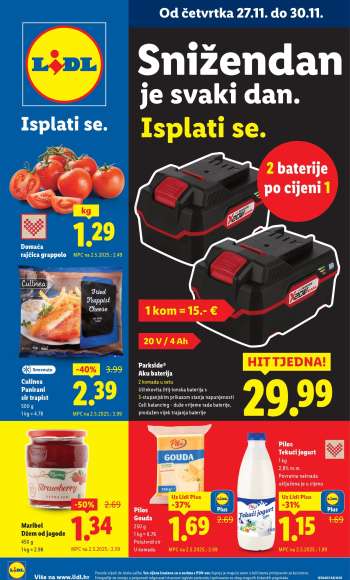 Lidl katalog - 27.11.2025. - 30.11.2025.