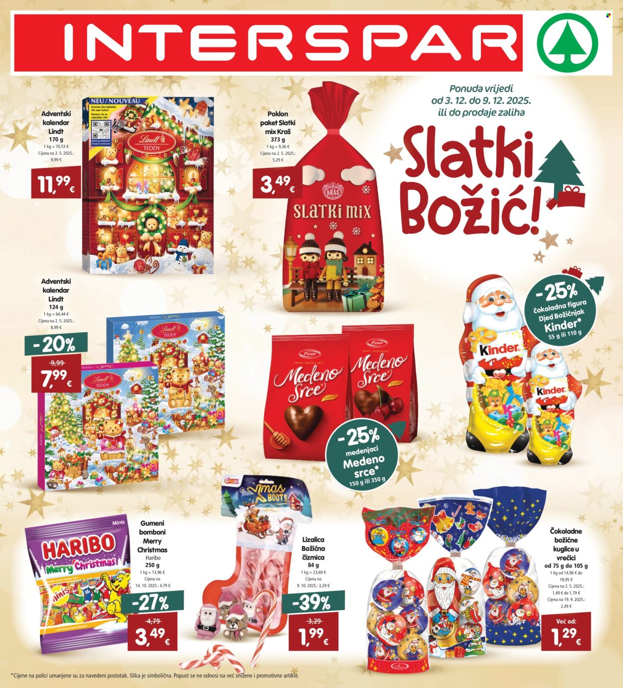 INTERSPAR katalog - 03.12.2025. - 09.12.2025. Stranica 1