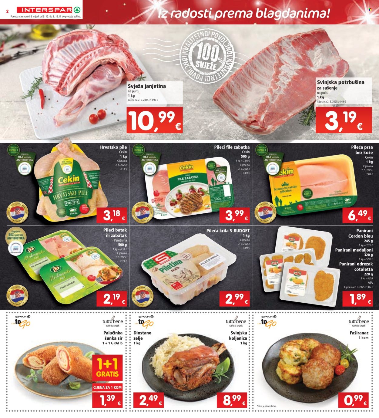 INTERSPAR katalog - 03.12.2025. - 09.12.2025. Stranica 2