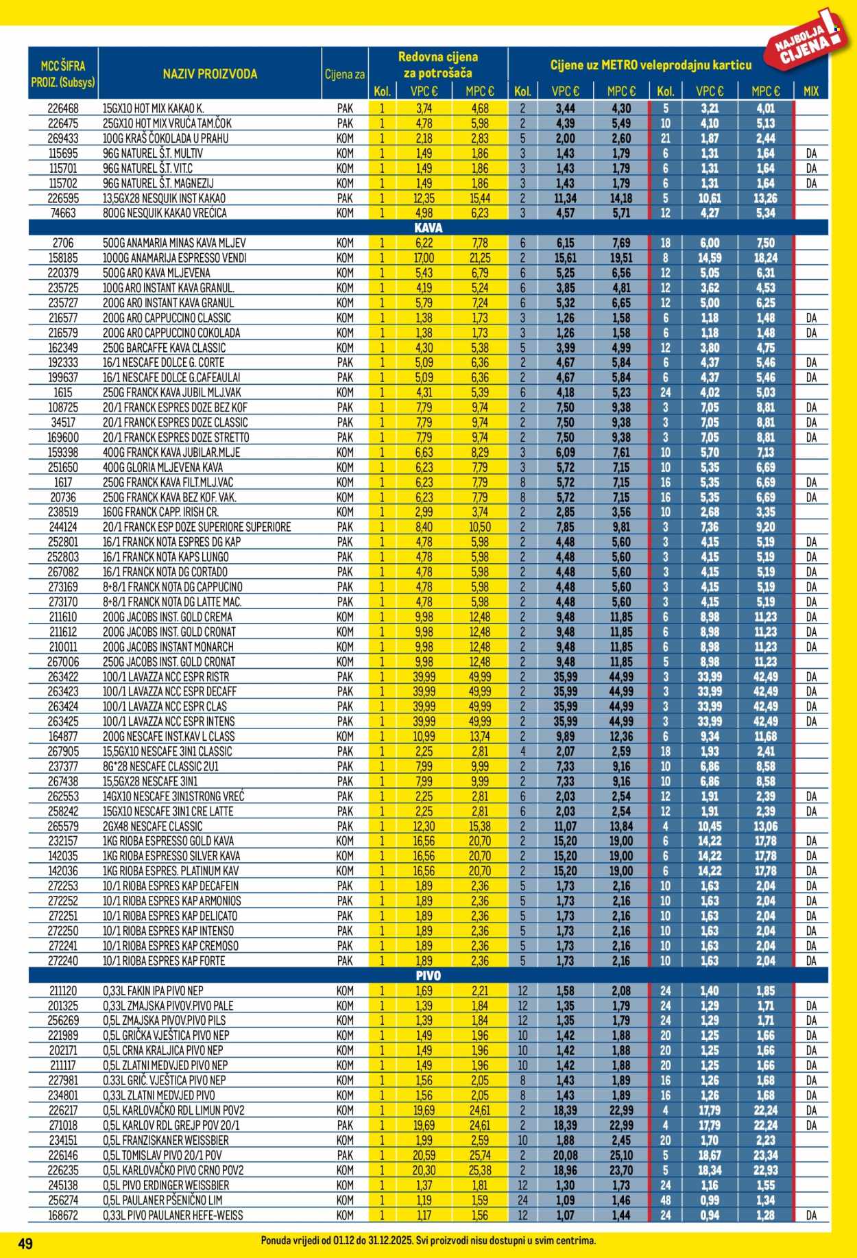 Metro katalog - 01.12.2025. - 31.12.2025. Stranica 49