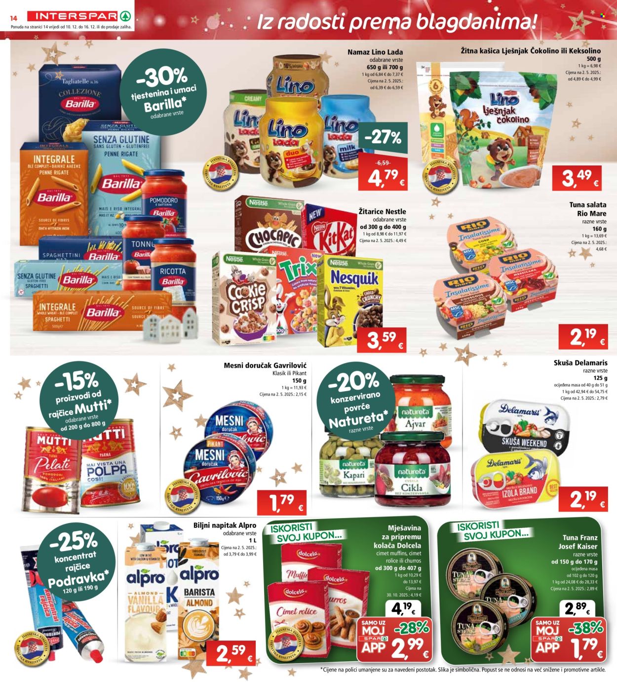 INTERSPAR katalog - 10.12.2025. - 16.12.2025. Stranica 14