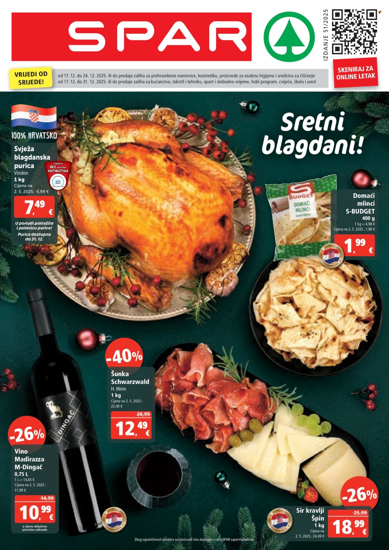SPAR katalog - 17.12.2025. - 23.12.2025. Stranica 1