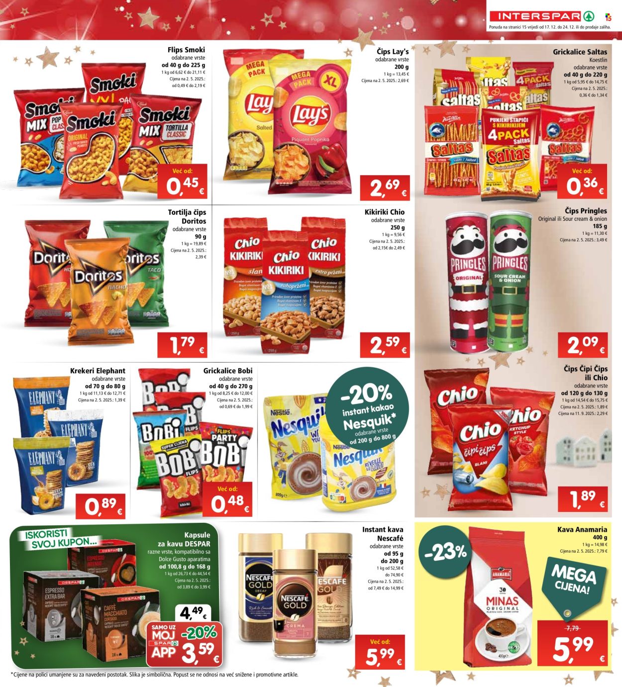 INTERSPAR katalog - 17.12.2025. - 23.12.2025. Stranica 15