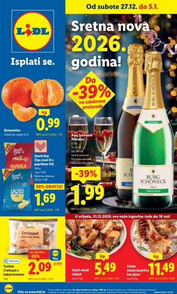 Lidl katalog - 27.12.2025. - 05.01.2026.