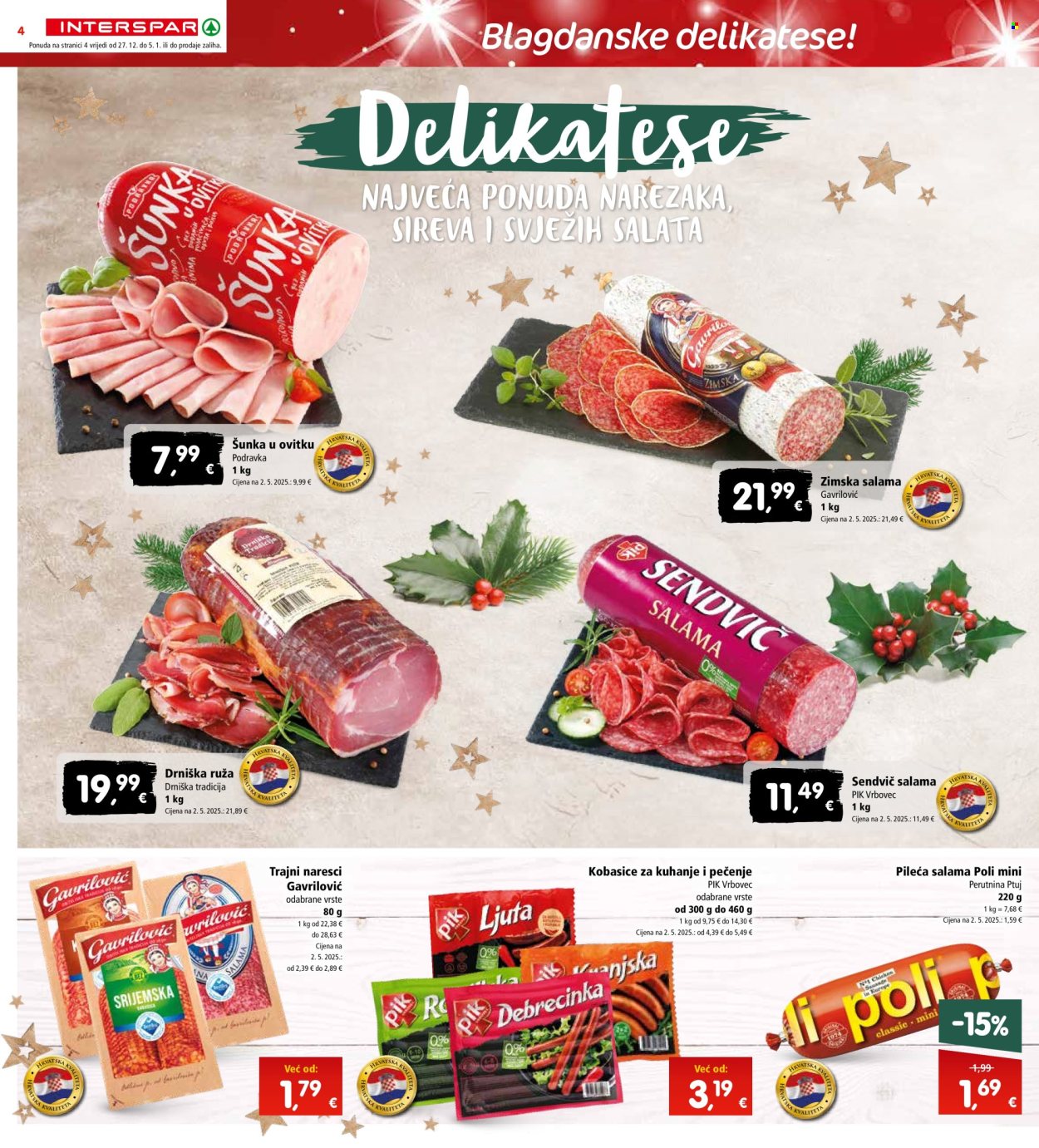 INTERSPAR katalog - 27.12.2025. - 05.01.2026. Stranica 4