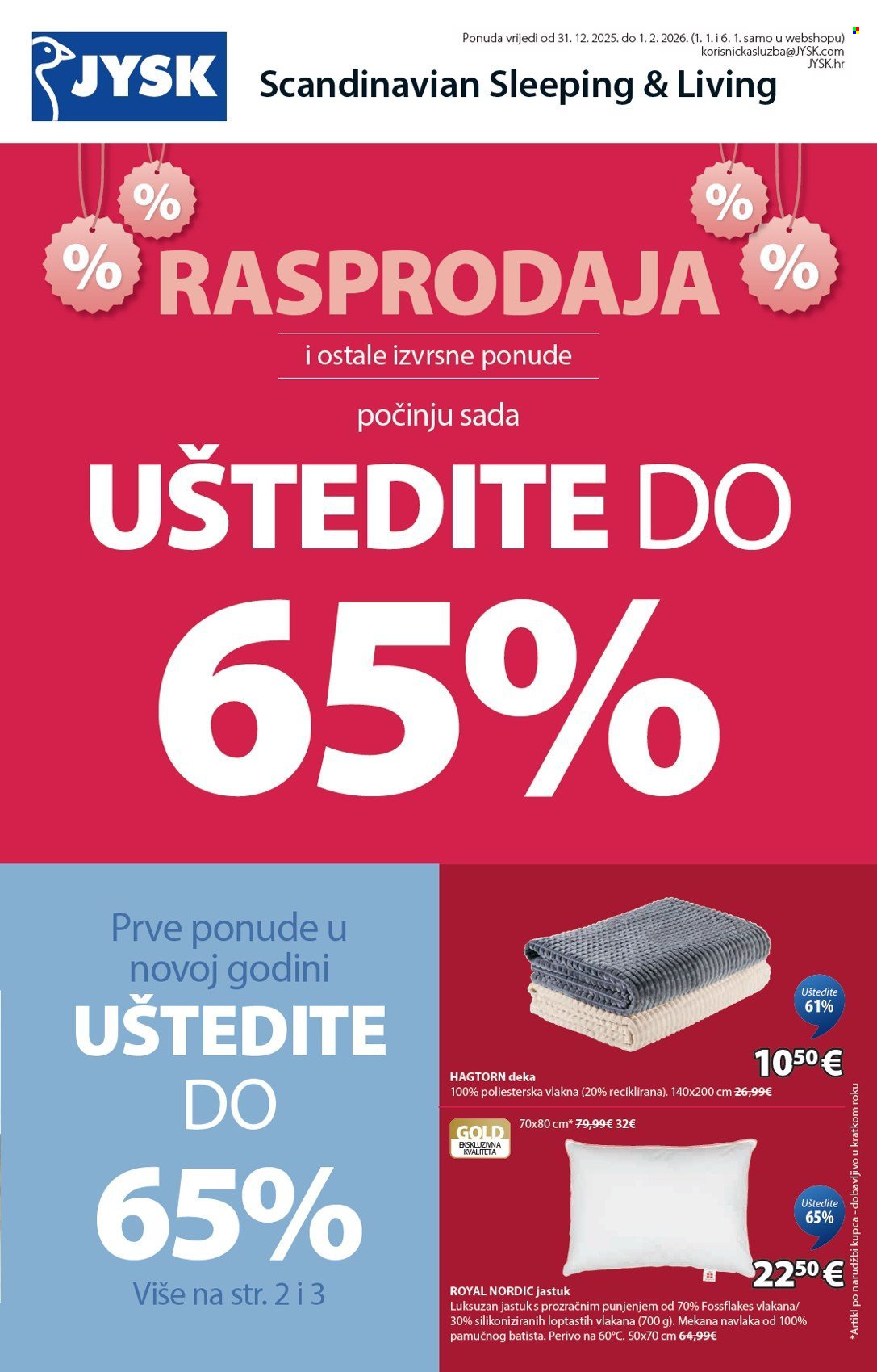 JYSK katalog - 31.12.2025. - 01.02.2026. Stranica 2
