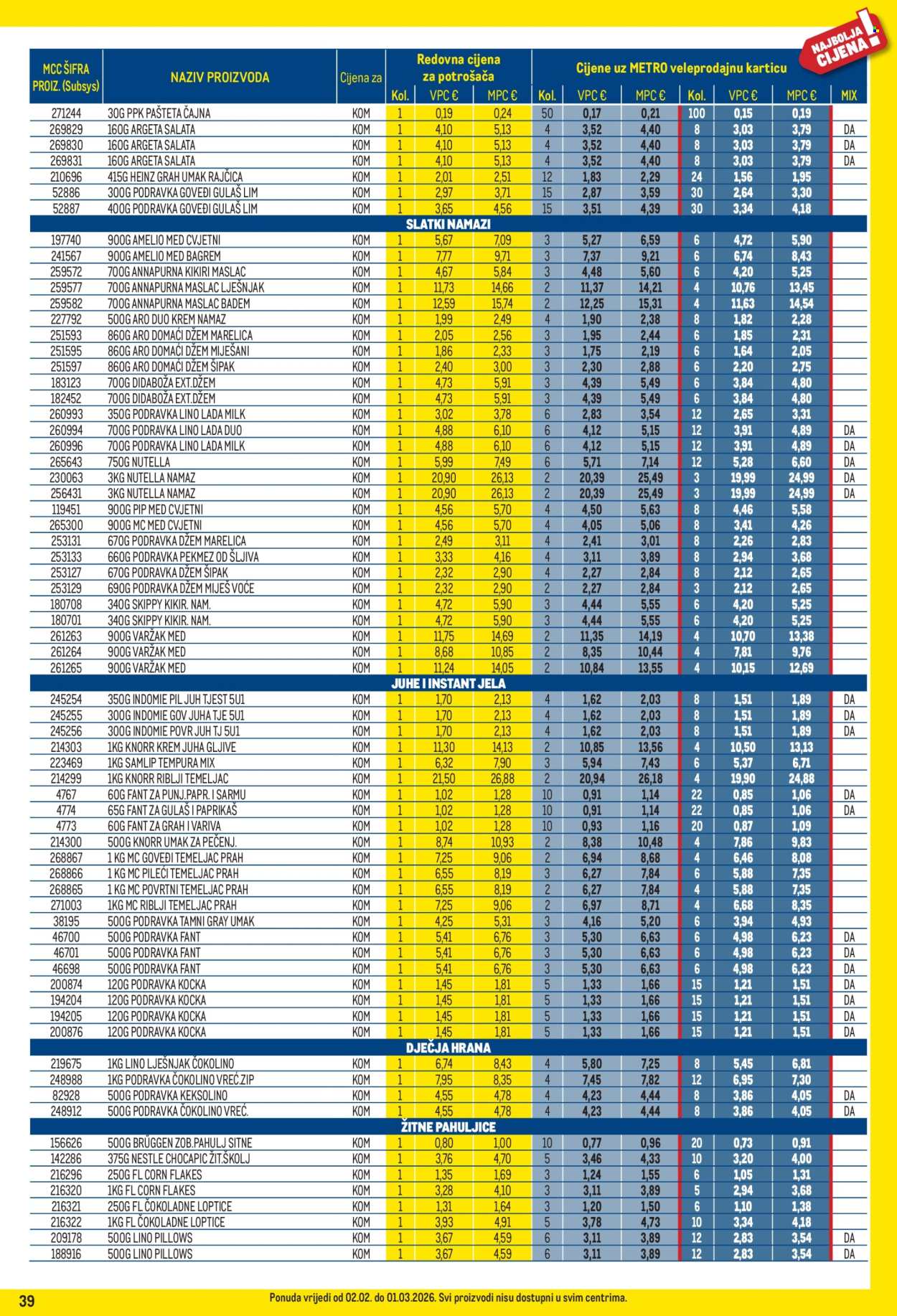 Metro katalog - 01.02.2026. - 01.03.2026. Stranica 39