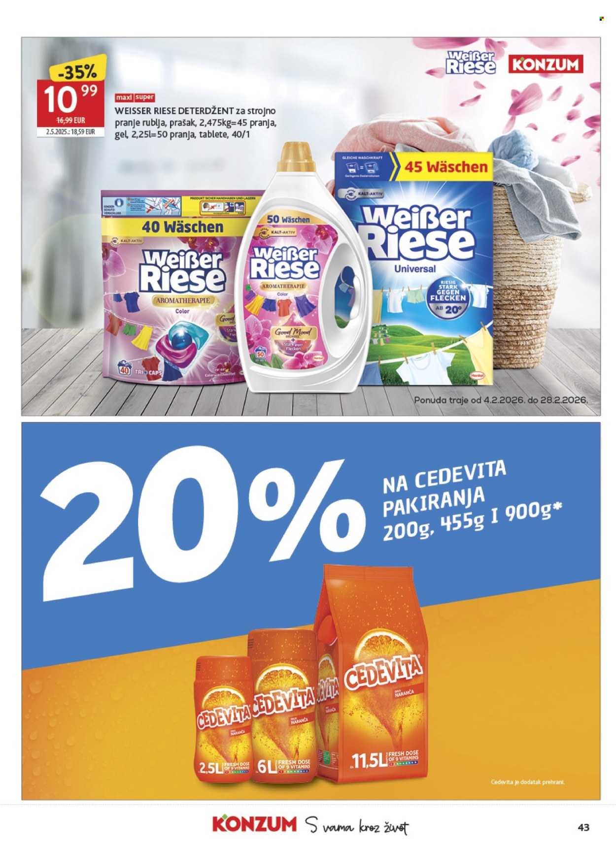 Konzum katalog - 04.02.2026. - 10.02.2026. Stranica 43