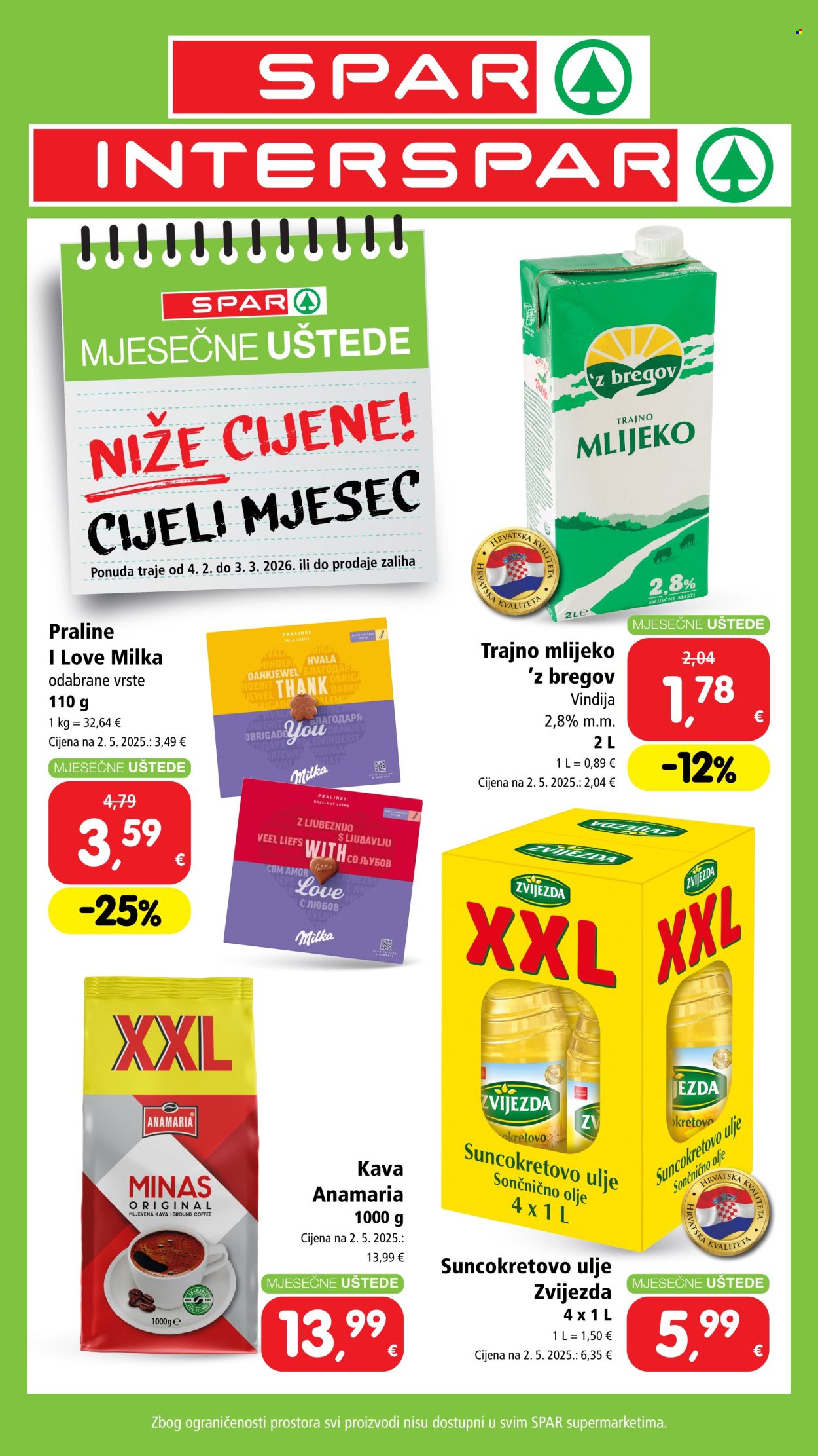 INTERSPAR katalog - 04.02.2026. - 03.03.2026. Stranica 1