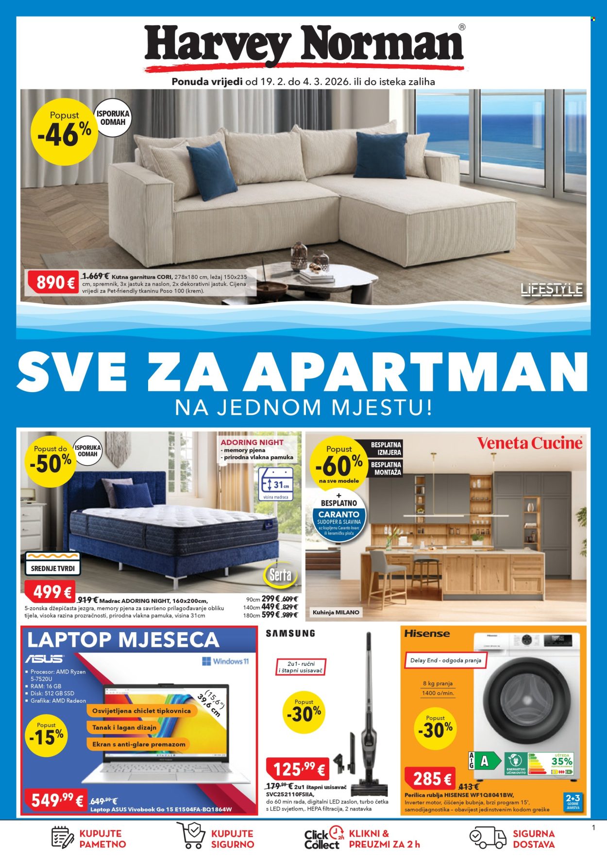 Harvey Norman katalog - 19.02.2026. - 04.03.2026. Stranica 1