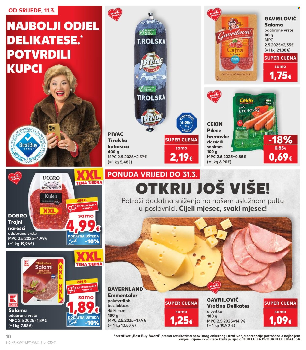 Kaufland katalog - 11.03.2026. - 17.03.2026. Stranica 10