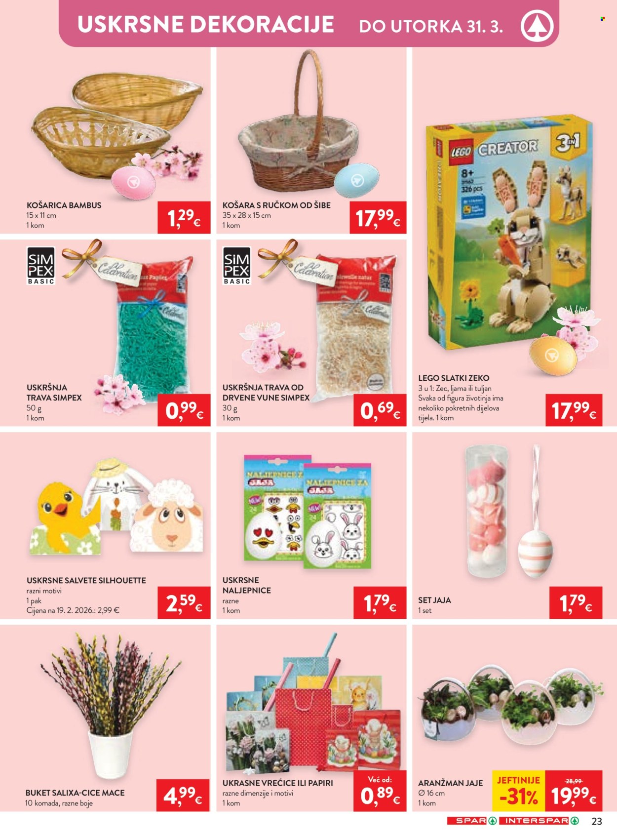 INTERSPAR katalog - 18.03.2026. - 24.03.2026. Stranica 31