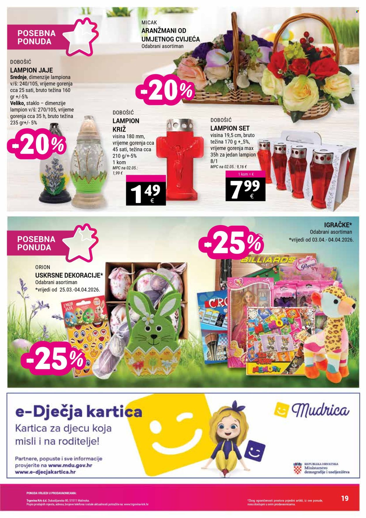 Trgovina KRK katalog - 16.03.2026. - 04.04.2026. Stranica 19