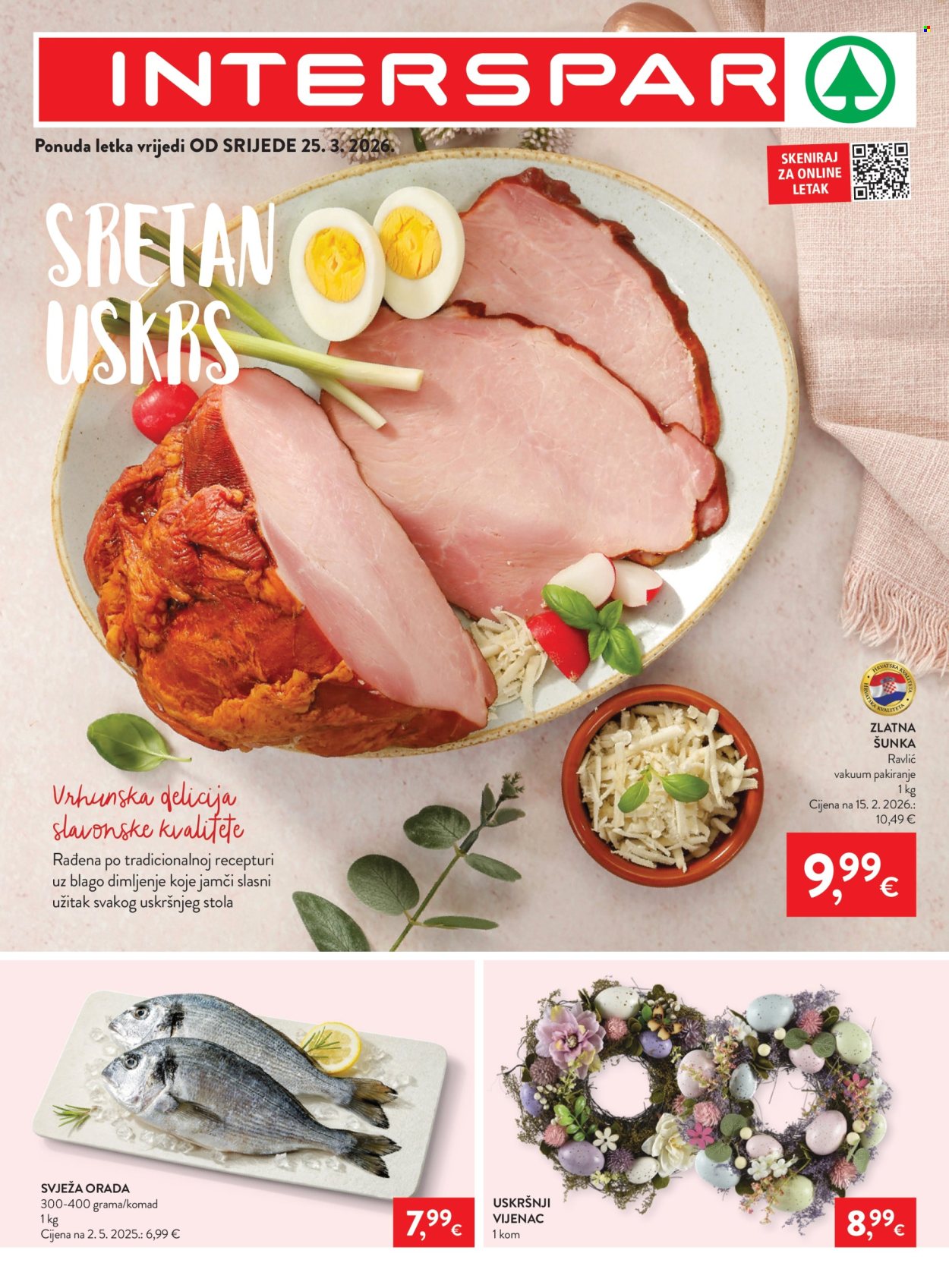 INTERSPAR katalog - 25.03.2026. - 07.04.2026. Stranica 1