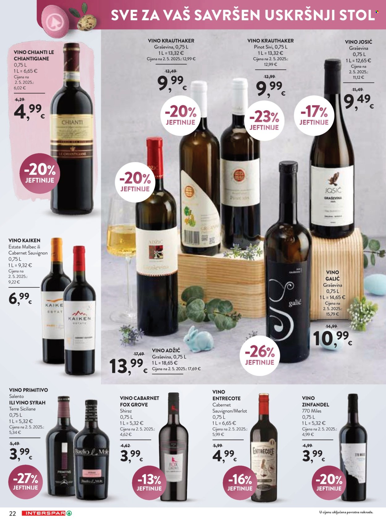 INTERSPAR katalog - 19.03.2026. - 04.04.2026. Stranica 22