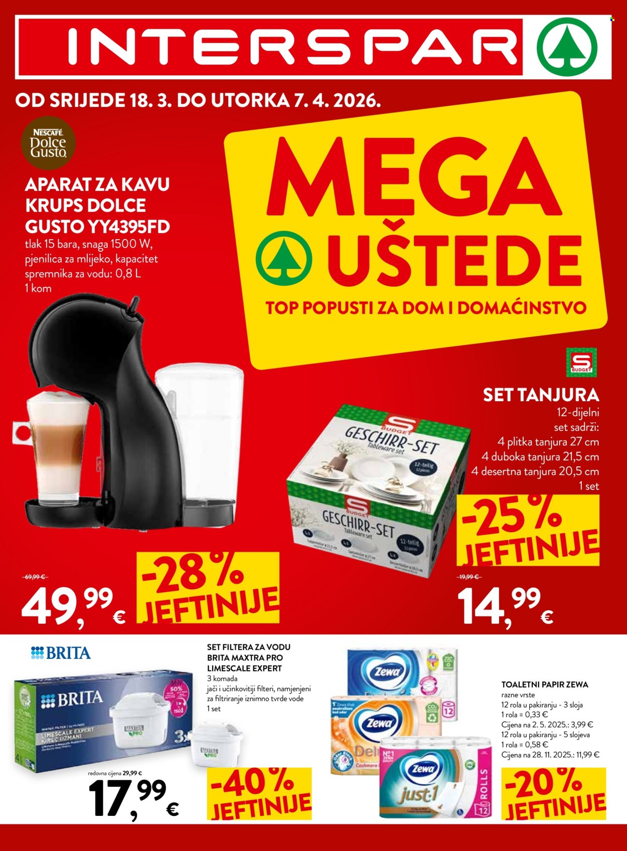 INTERSPAR katalog - 18.03.2026. - 07.04.2026. Stranica 1