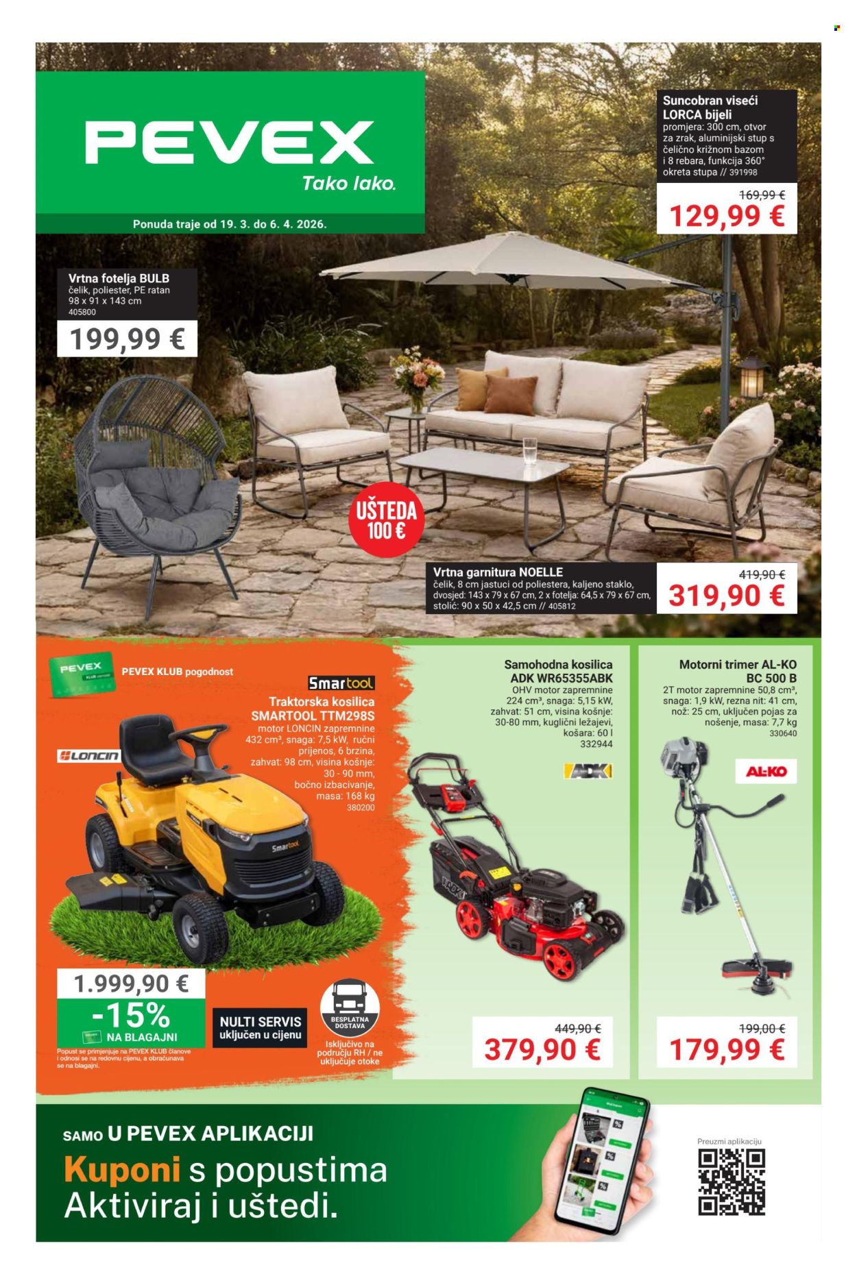 Pevex katalog - 19.03.2026. - 06.04.2026. Stranica 1