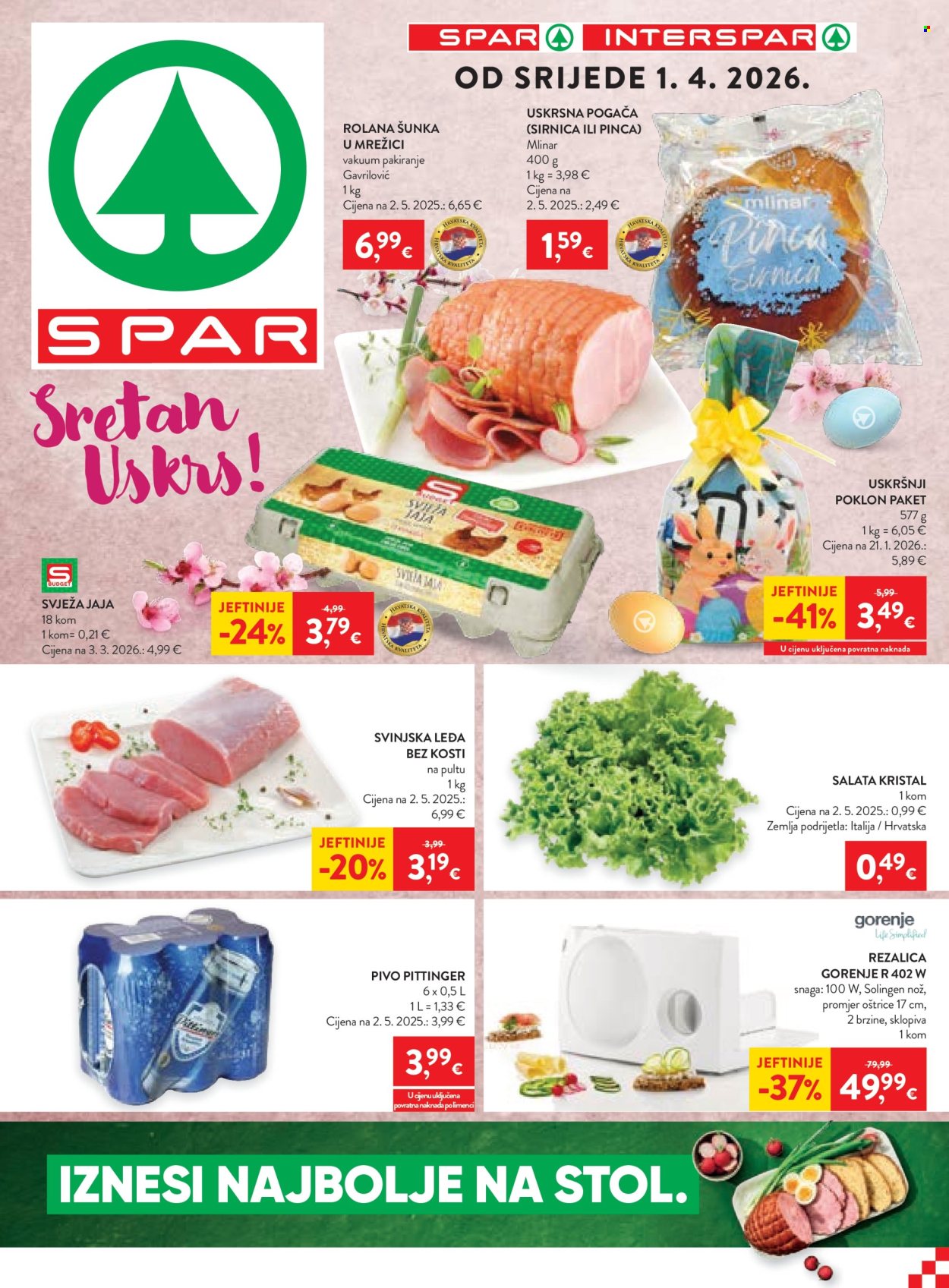 INTERSPAR katalog - 01.04.2026. - 07.04.2026. Stranica 1