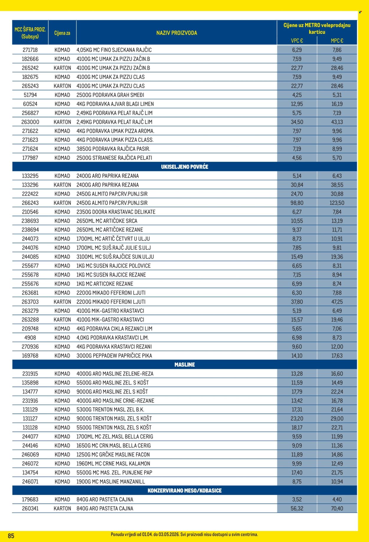 Metro katalog - 01.04.2026. - 03.05.2026. Stranica 85