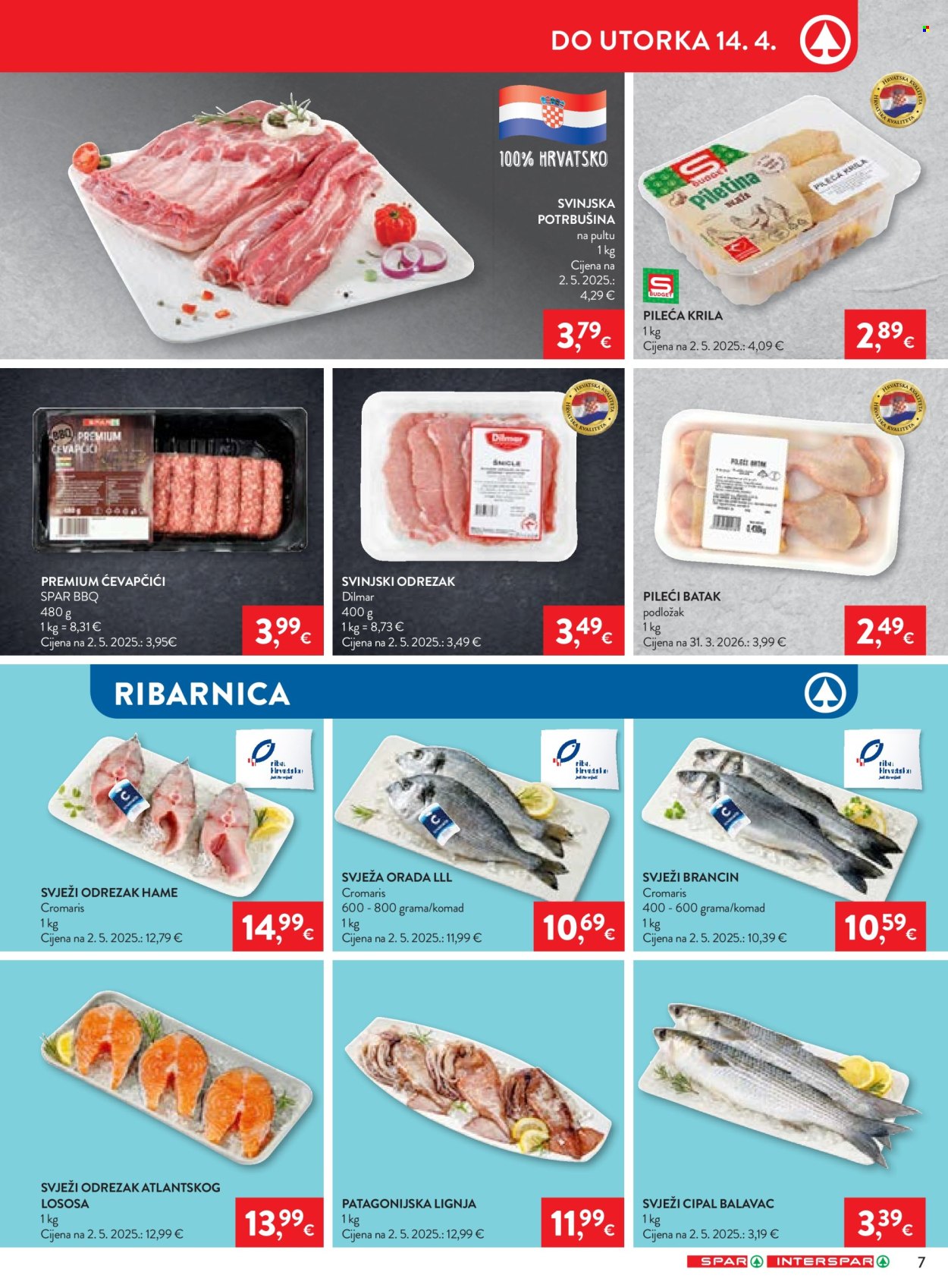 INTERSPAR katalog - 08.04.2026. - 14.04.2026. Stranica 7