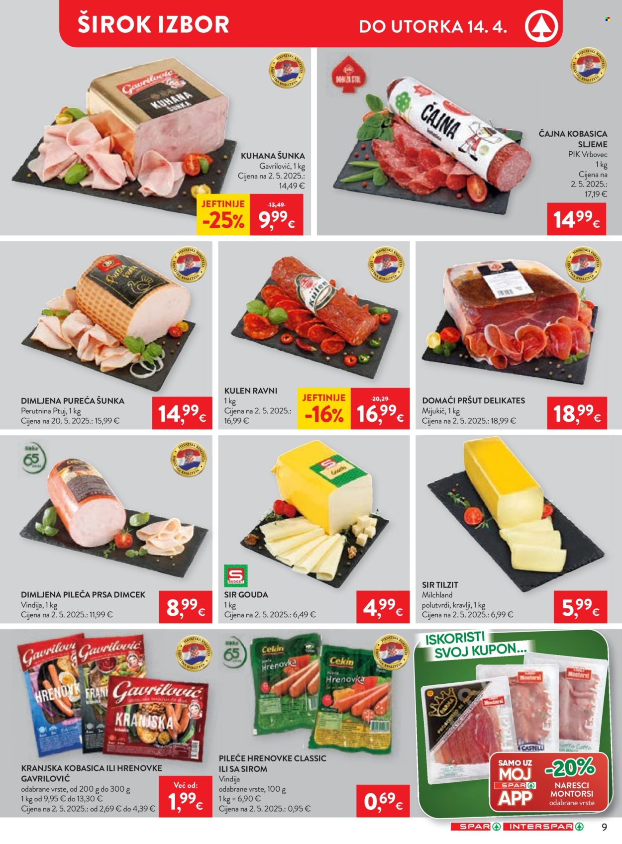 INTERSPAR katalog - 08.04.2026. - 14.04.2026. Stranica 9