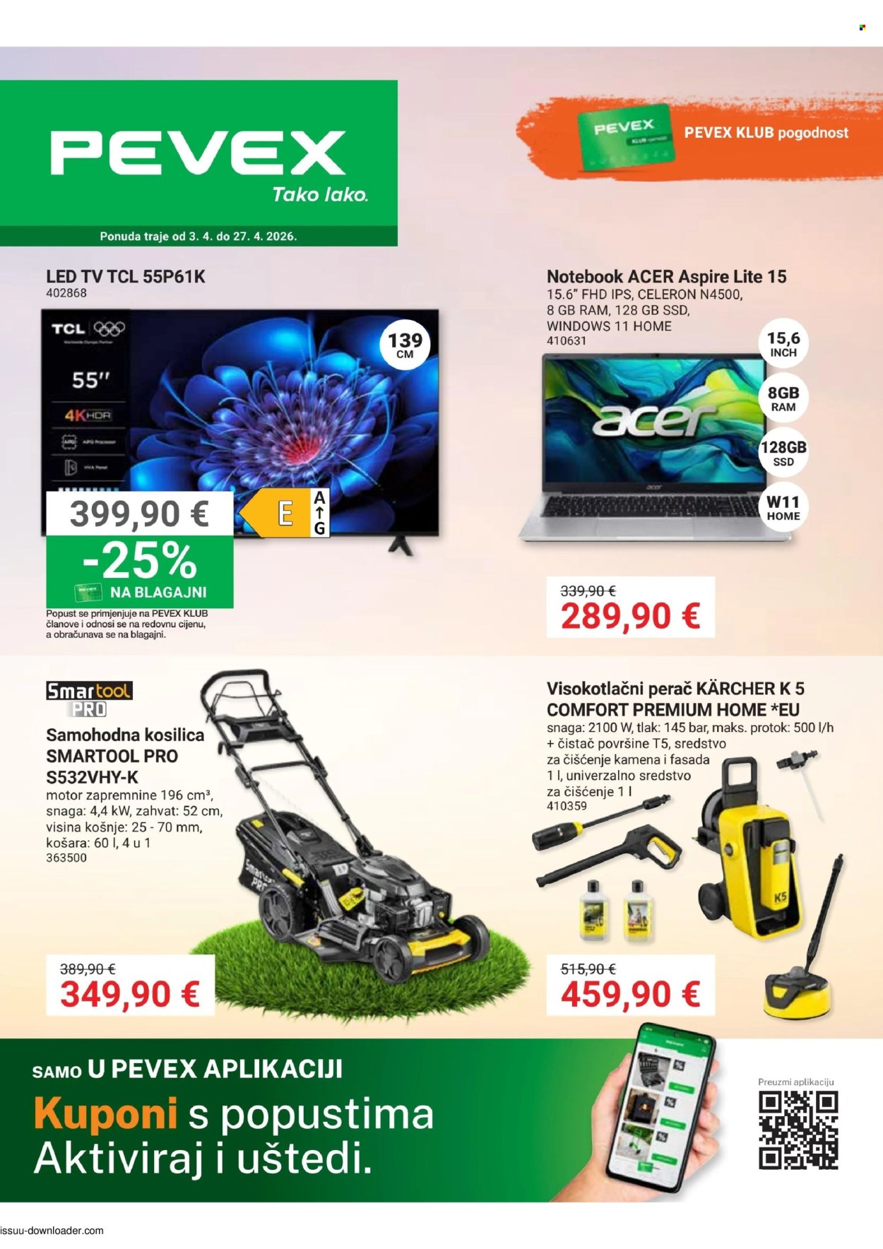 Pevex katalog - 03.04.2026. - 27.04.2026. Stranica 1