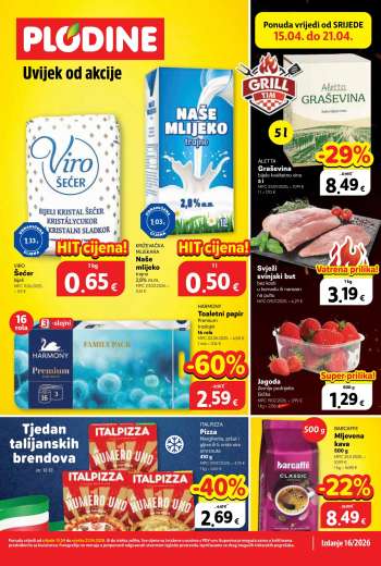Plodine katalog - 15.04.2026. - 21.04.2026.
