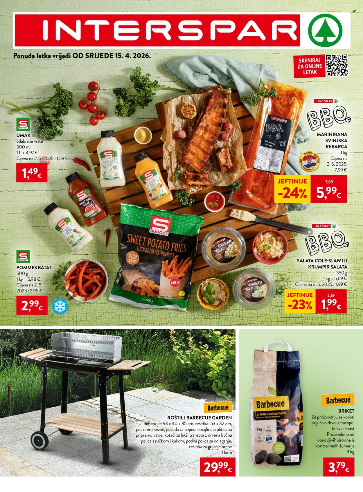 INTERSPAR katalog - 15.04.2026. - 21.04.2026. Stranica 1