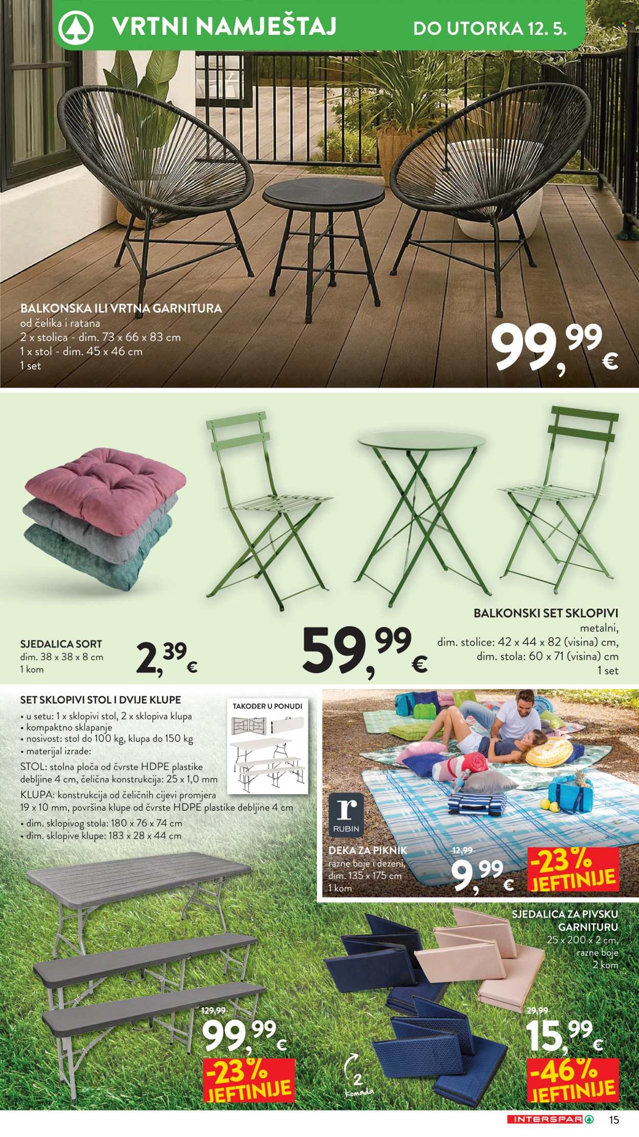 INTERSPAR katalog - 22.04.2026. - 12.05.2026. Stranica 15