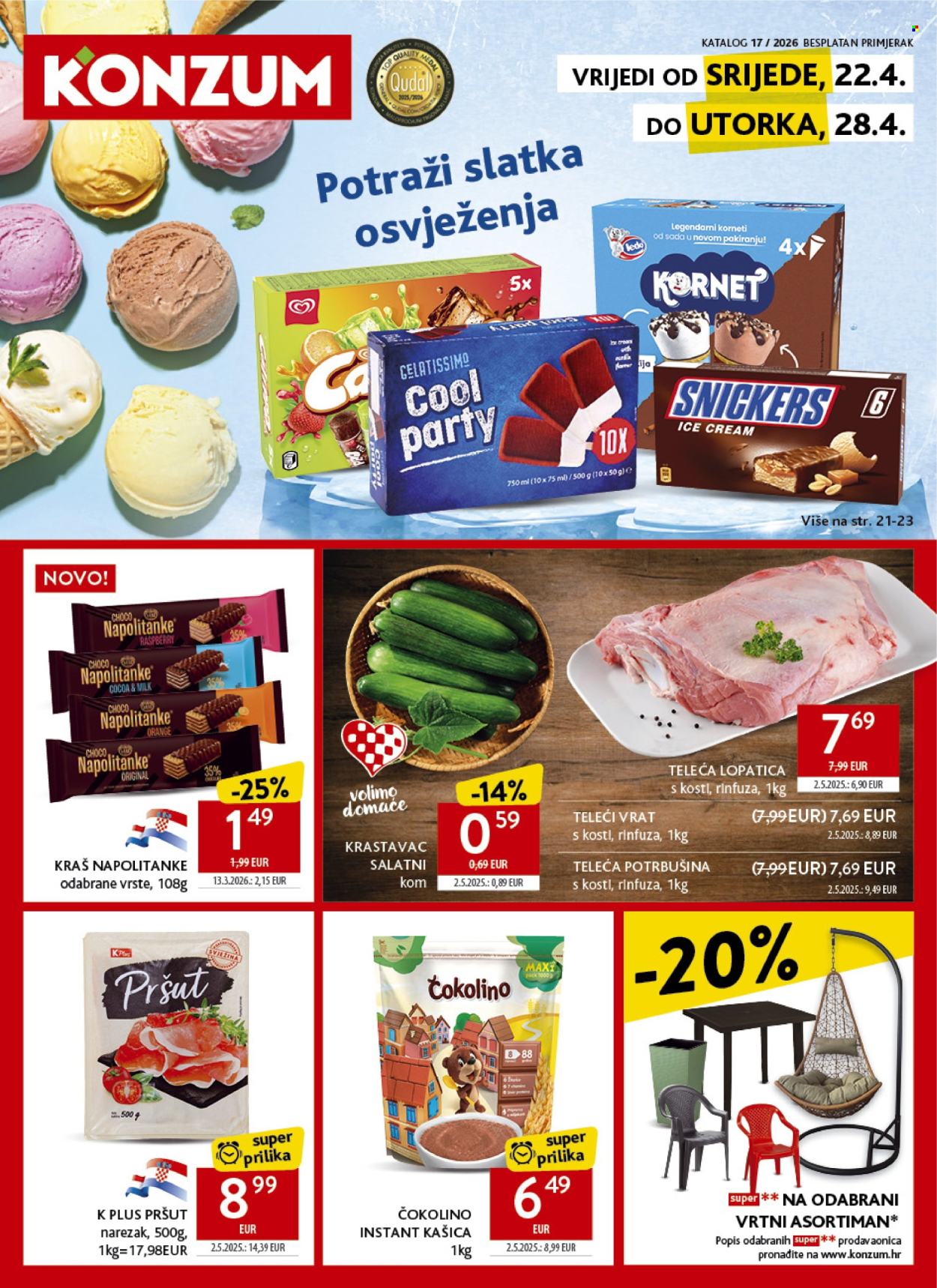 Konzum katalog - 22.04.2026. - 28.04.2026. Stranica 1