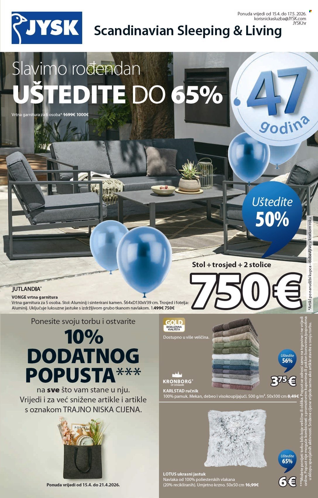 JYSK katalog - 15.04.2026. - 17.05.2026. Stranica 2