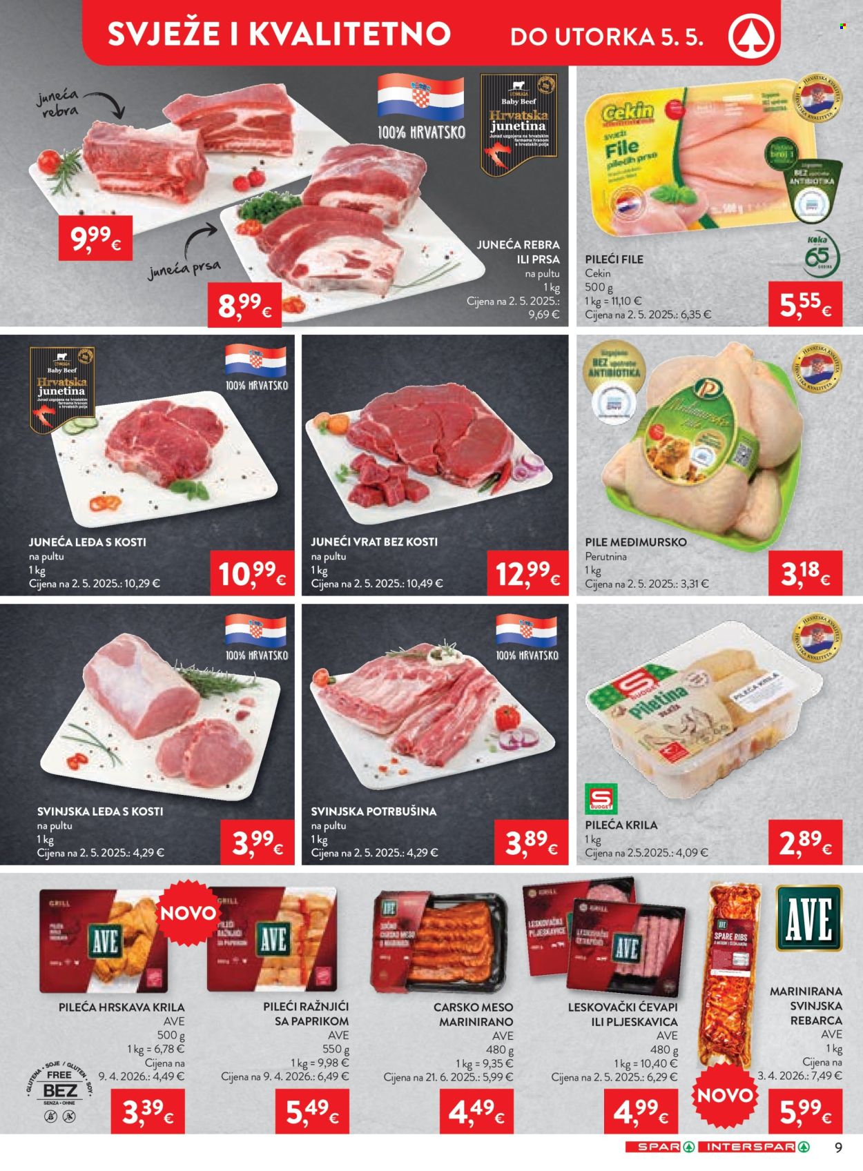 INTERSPAR katalog - 29.04.2026. - 05.05.2026. Stranica 9