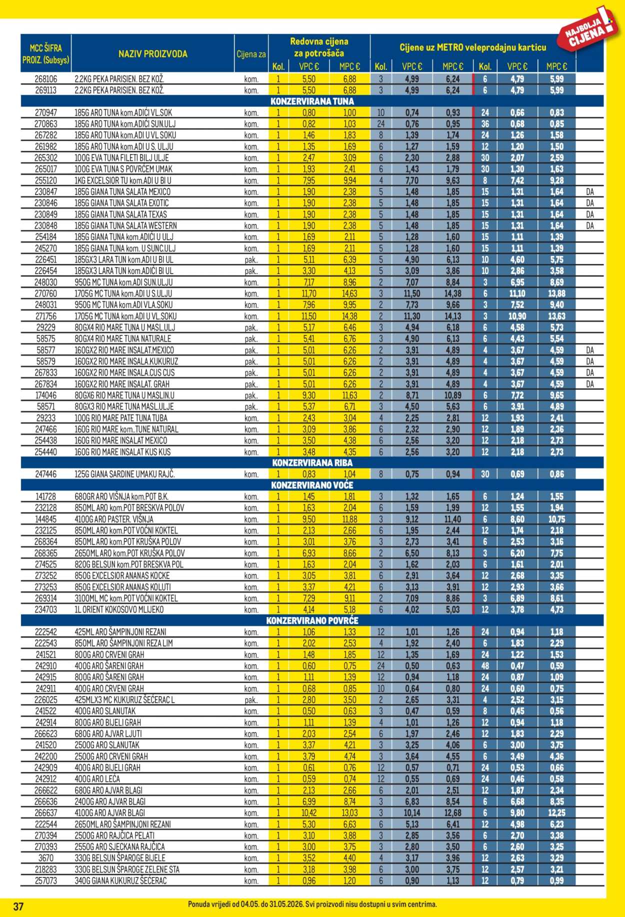 Metro katalog - 04.05.2026. - 31.05.2026. Stranica 37