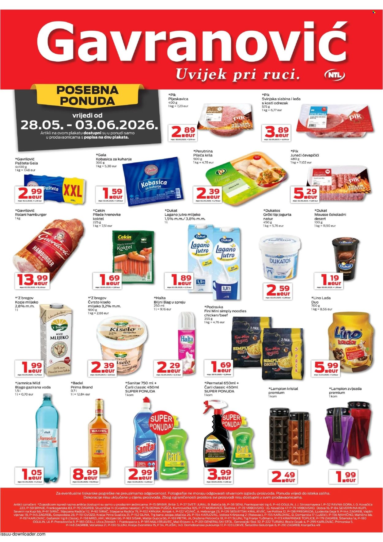 Gavranović katalog - 28.05.2026. - 03.06.2026. Stranica 1