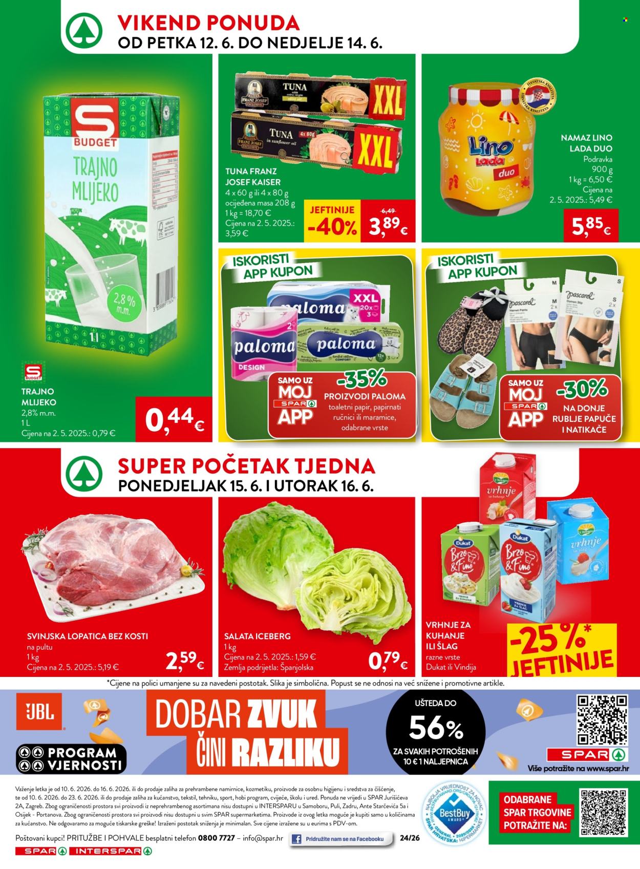 INTERSPAR katalog - 10.06.2026. - 16.06.2026. Stranica 37