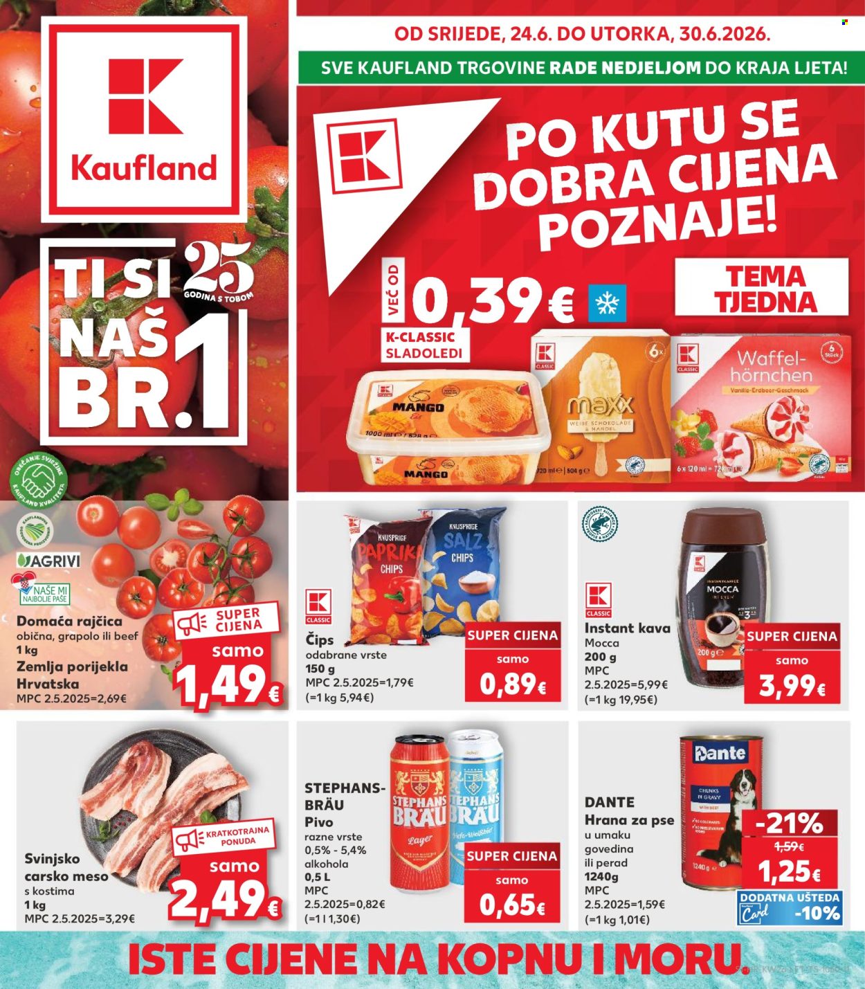 Kaufland katalog - 24.06.2026. - 30.06.2026. Stranica 1