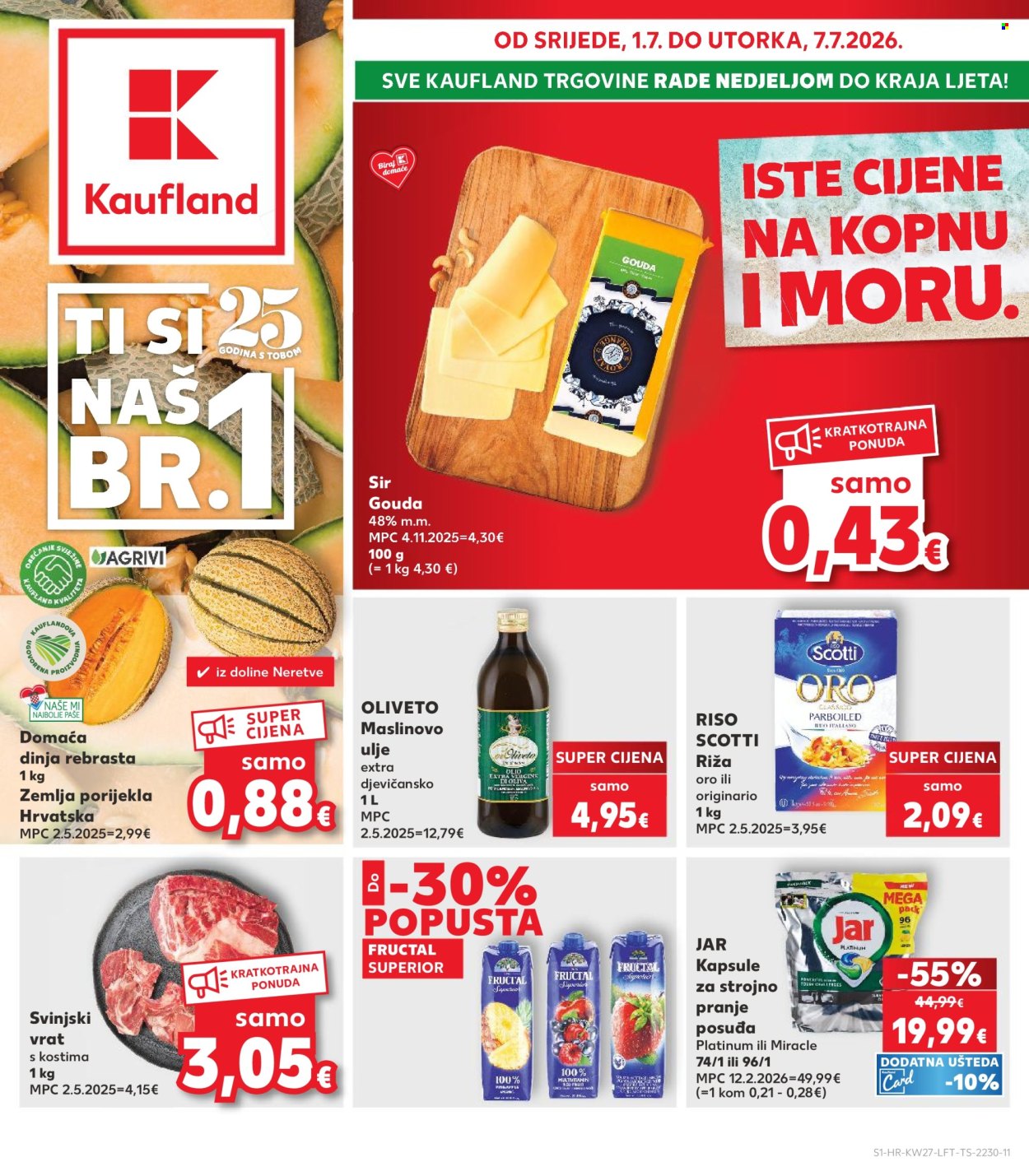 Kaufland katalog - 01.07.2026. - 07.07.2026. Stranica 1