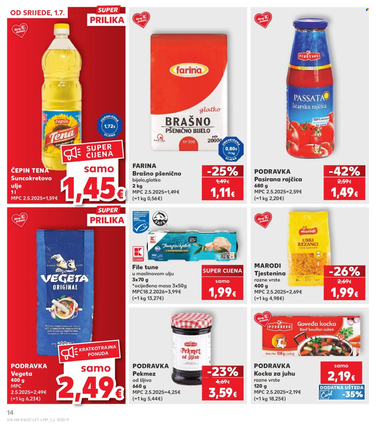 Kaufland katalog - 01.07.2026. - 07.07.2026. Stranica 14