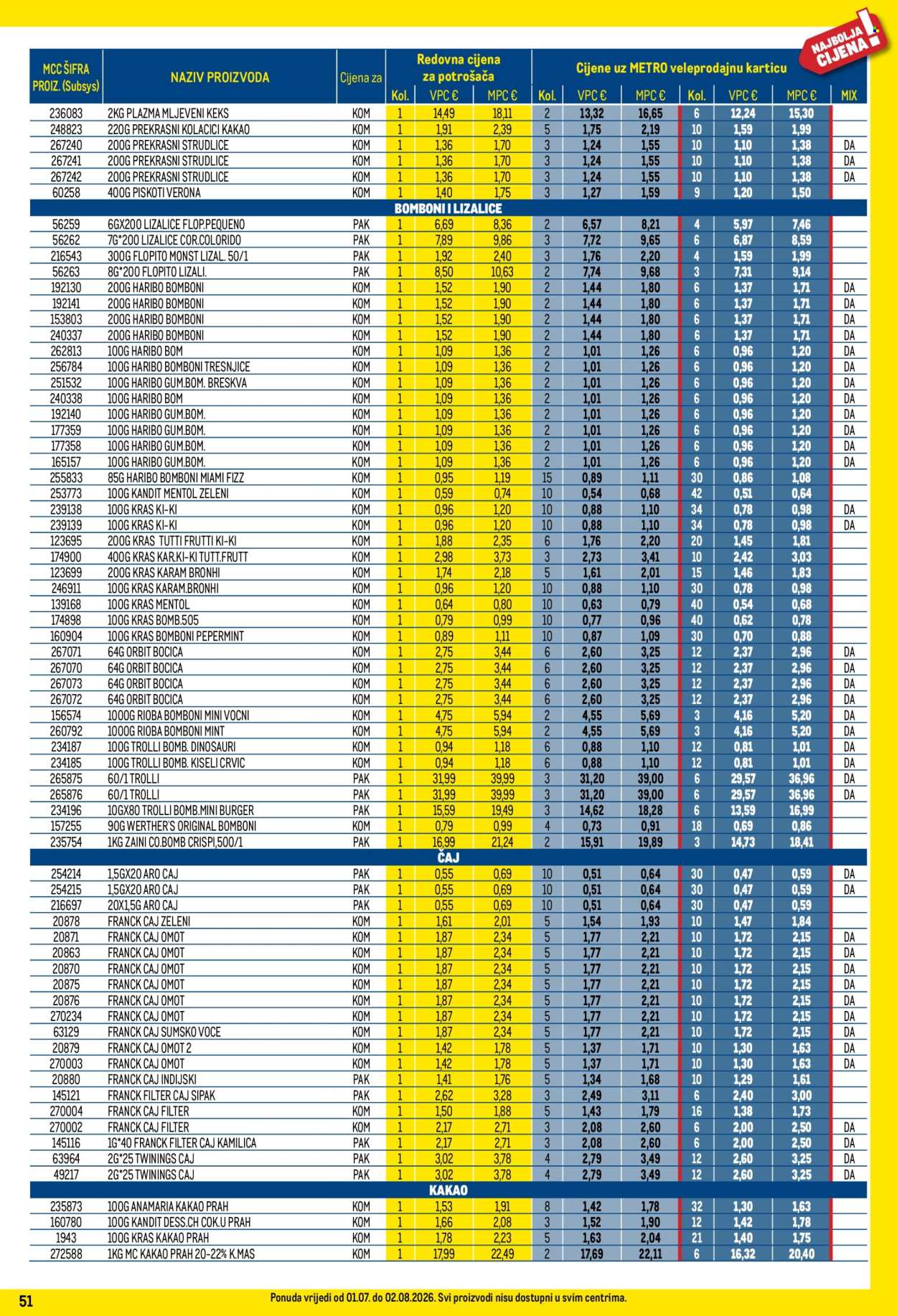 Metro katalog - 01.07.2026. - 02.08.2026. Stranica 51