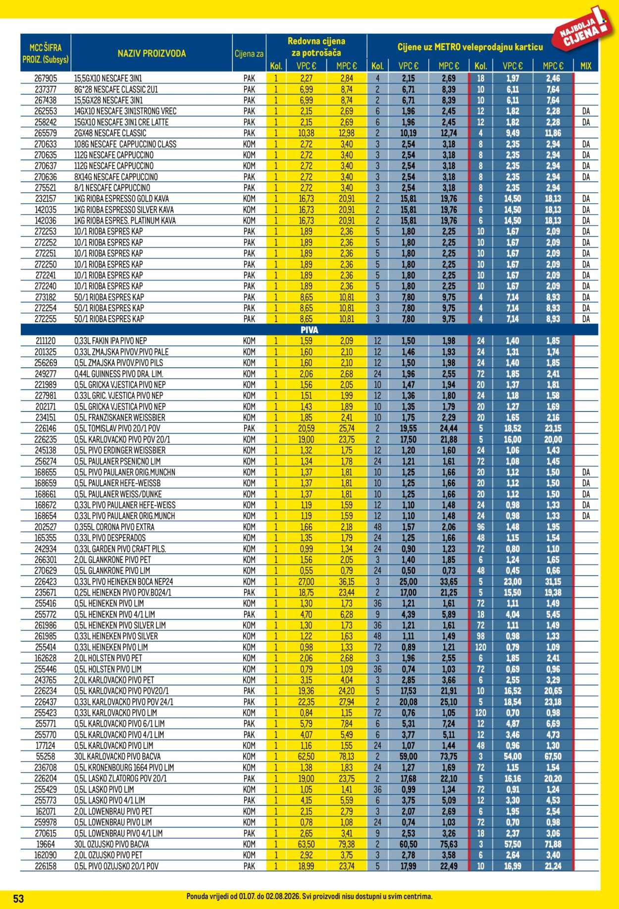 Metro katalog - 01.07.2026. - 02.08.2026. Stranica 53
