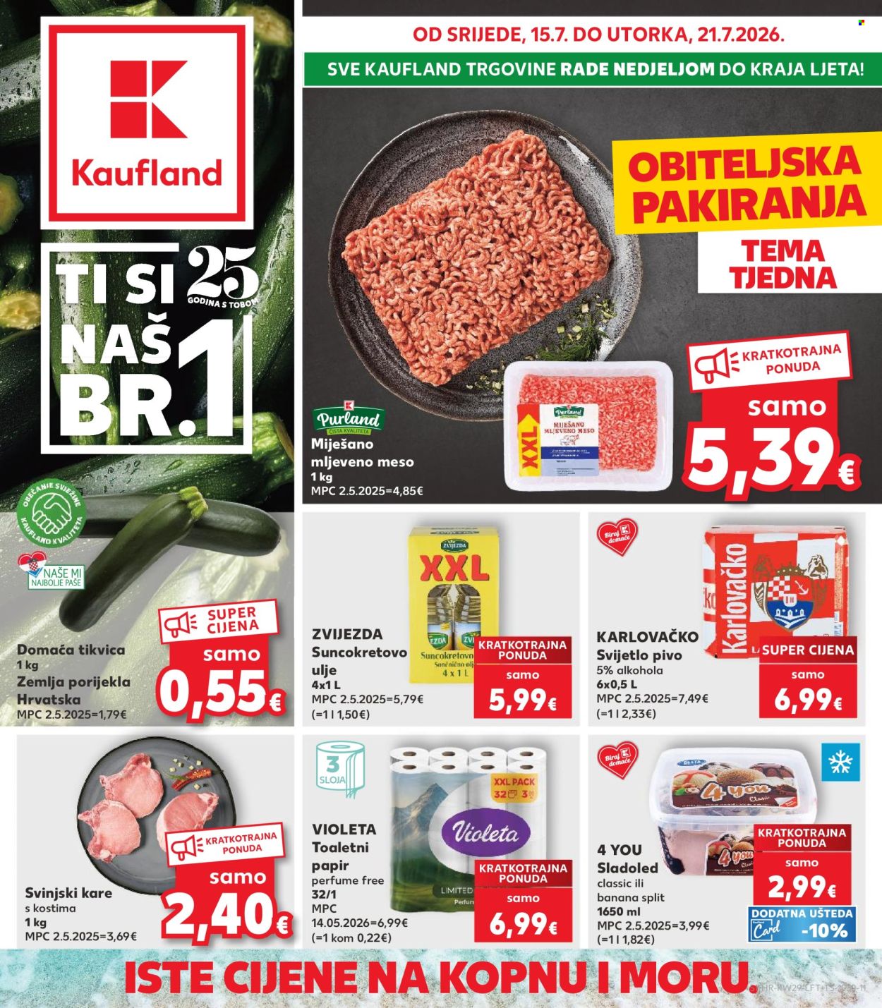 Kaufland katalog - 15.07.2026. - 21.07.2026. Stranica 1