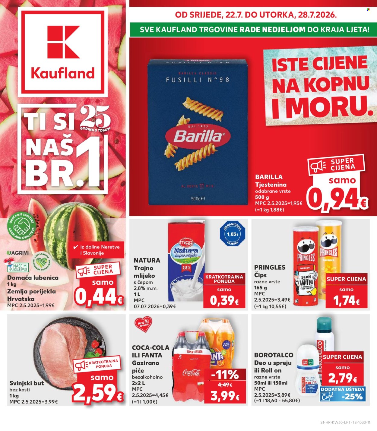 Kaufland katalog - 22.07.2026. - 28.07.2026. Stranica 1