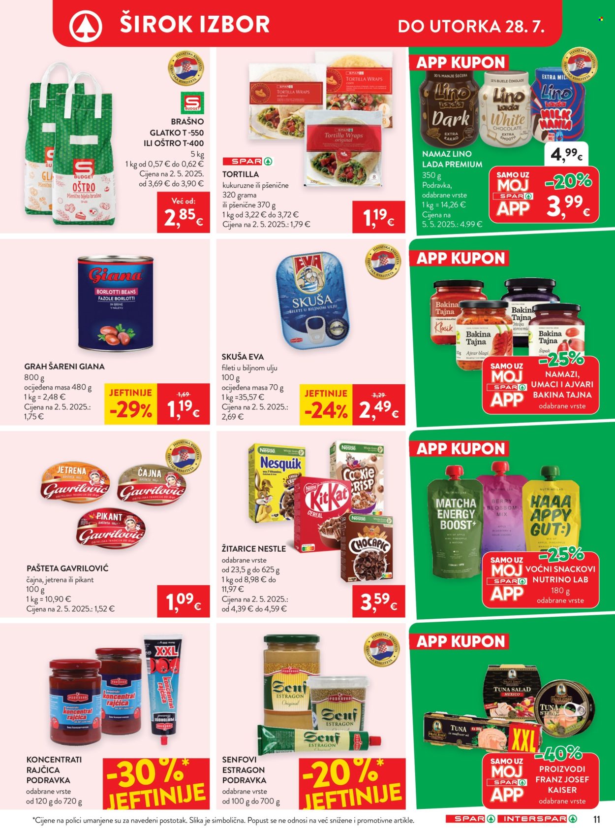 INTERSPAR katalog - 22.07.2026. - 28.07.2026. Stranica 15