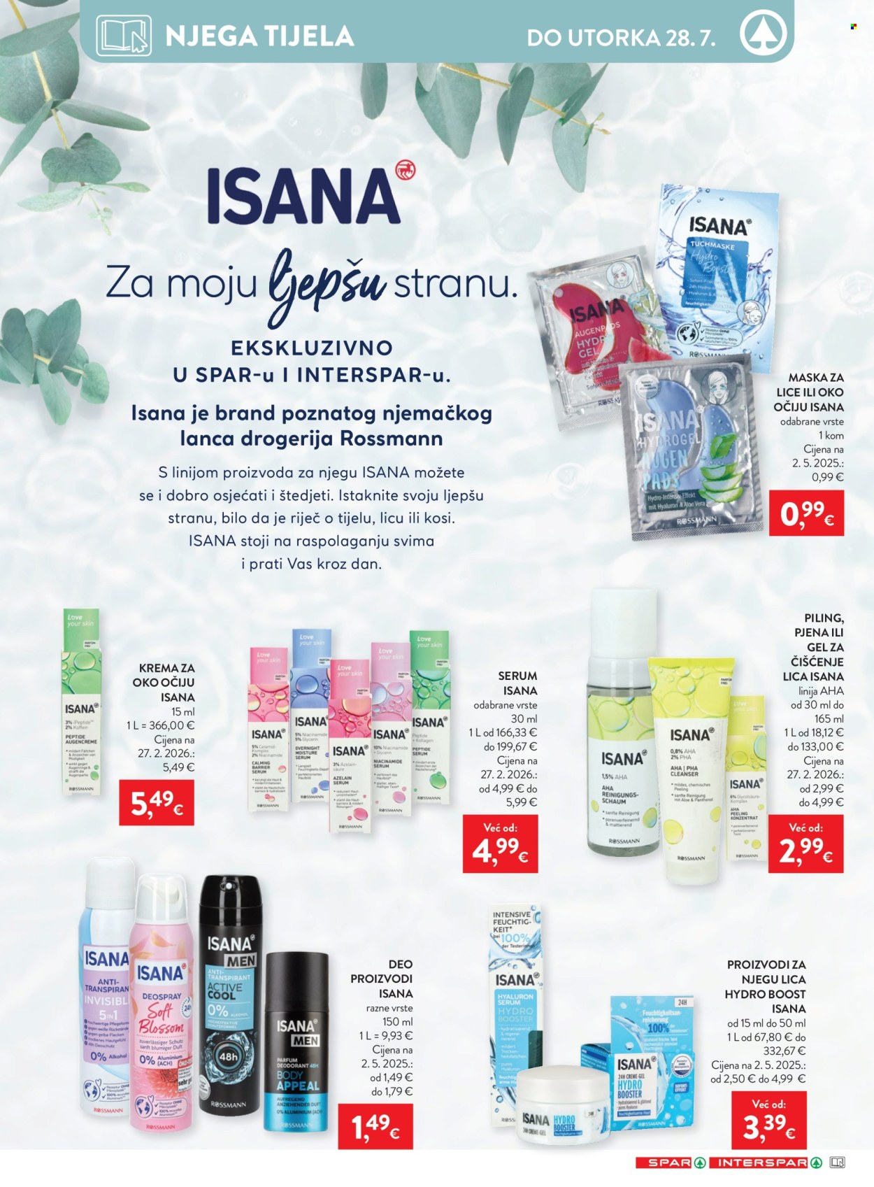 INTERSPAR katalog - 22.07.2026. - 28.07.2026. Stranica 28