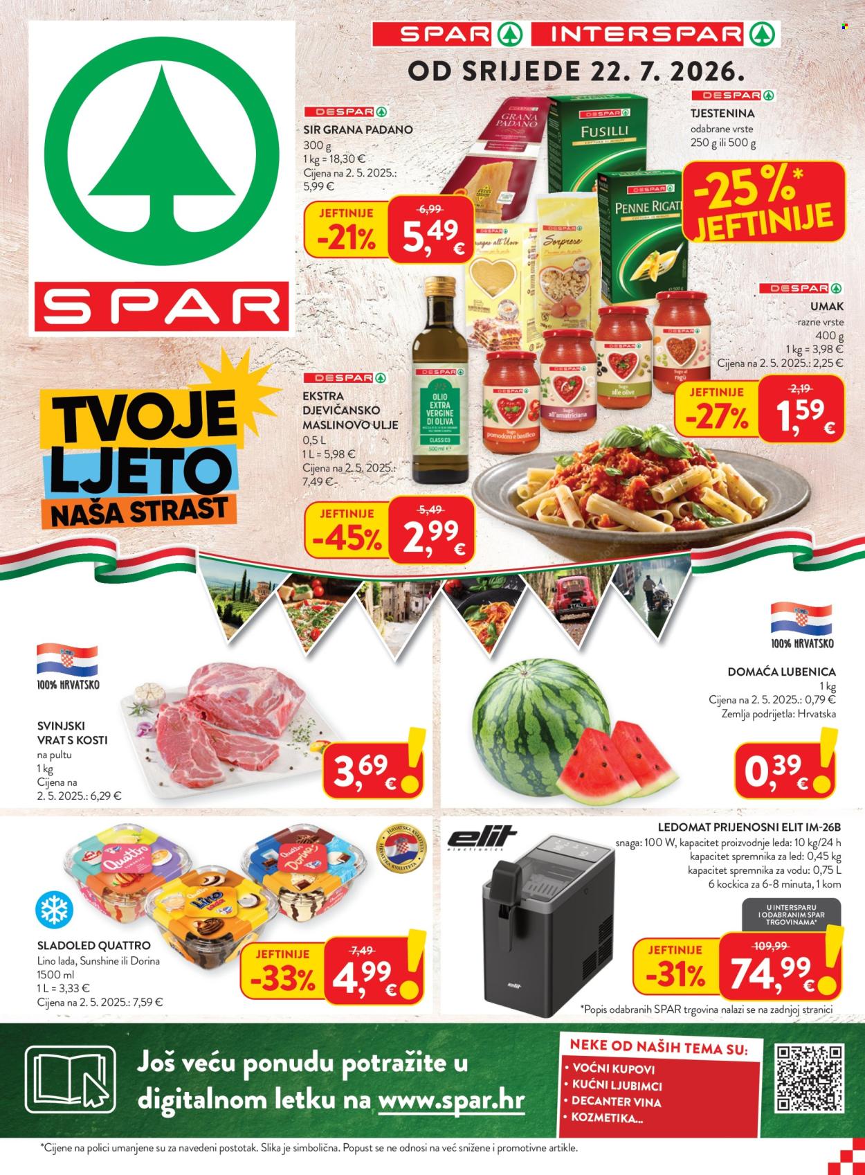 SPAR katalog - 22.07.2026. - 28.07.2026. Stranica 1