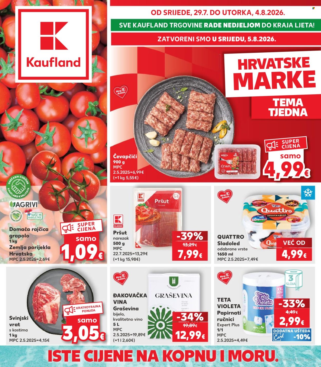 Kaufland katalog - 29.07.2026. - 05.08.2026. Stranica 1