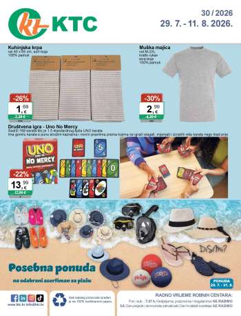 KTC katalog - 29.07.2026. - 11.08.2026.