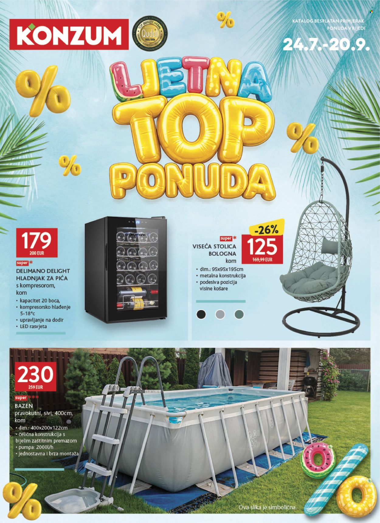 Konzum katalog - 24.07.2026. - 20.09.2026. Stranica 1